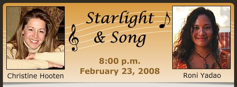 Starlight and Song, Christine Hooten and Roni Yadao