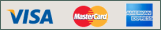 Visa logo, MasterCard logo, American Express logo