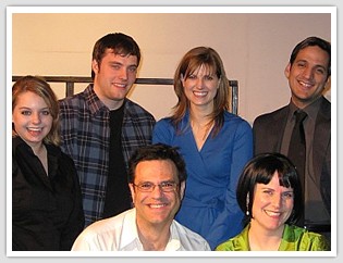 cast from left to right: Linda, Thomas, Matthew, Alexandra, Kristen, and Greg